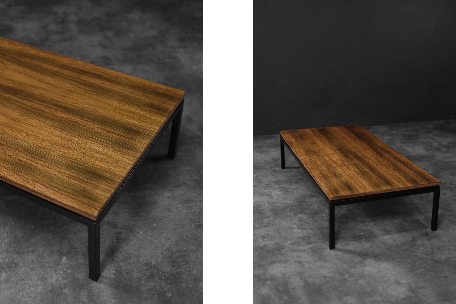 Vintage Mid-Century Danish Modern Brown Teak Low Coffee Table, 1960s
