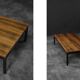 Vintage Mid-Century Danish Modern Brown Teak Low Coffee Table, 1960s