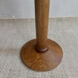 Solid oak candlestick, 1950s