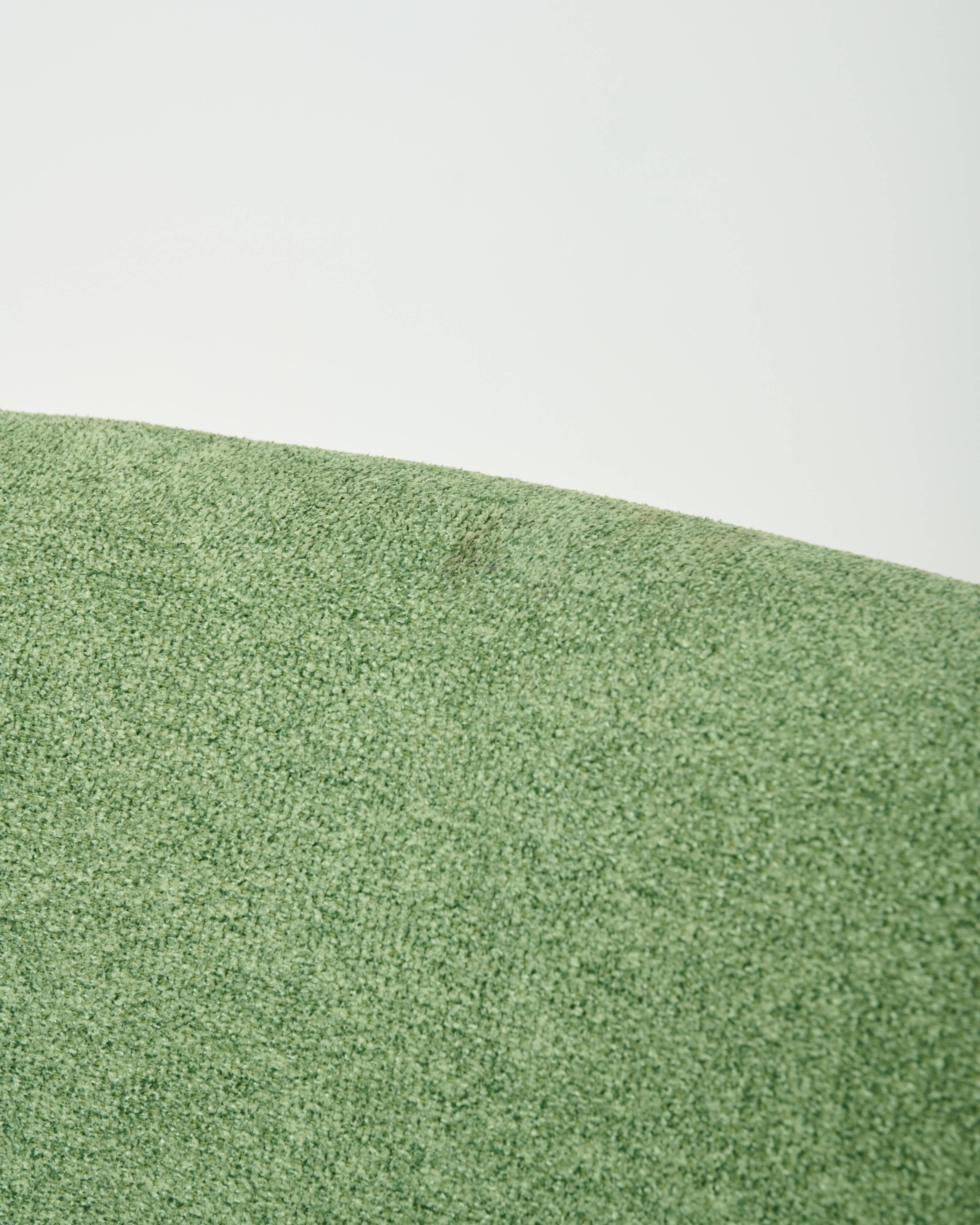 Green velvet armchair, 1970