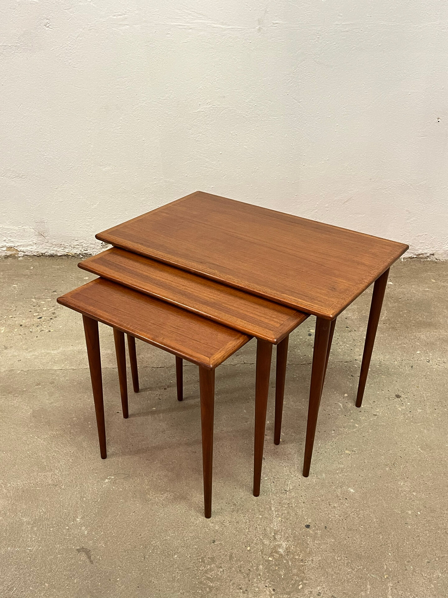 Danish nesting tables in teak