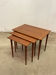 Danish nesting tables in teak