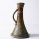 Vintage candlestick or soliflore in glazed stoneware signed Le Don.