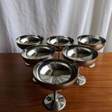 6 stainless steel ice cream cups