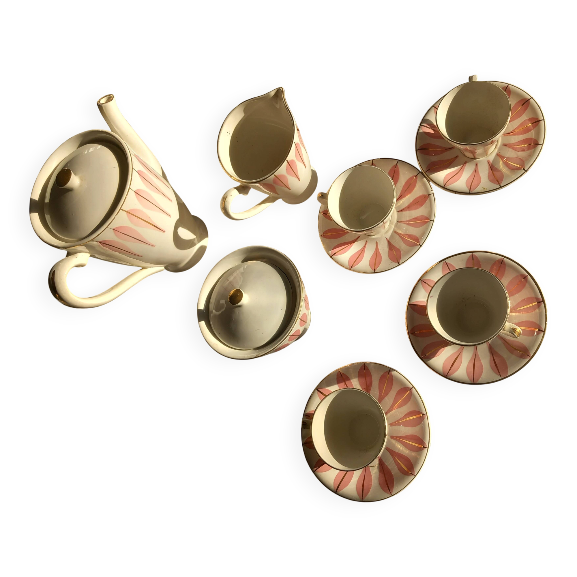 Vintage café service Digoin Sarreguemines as good as new.