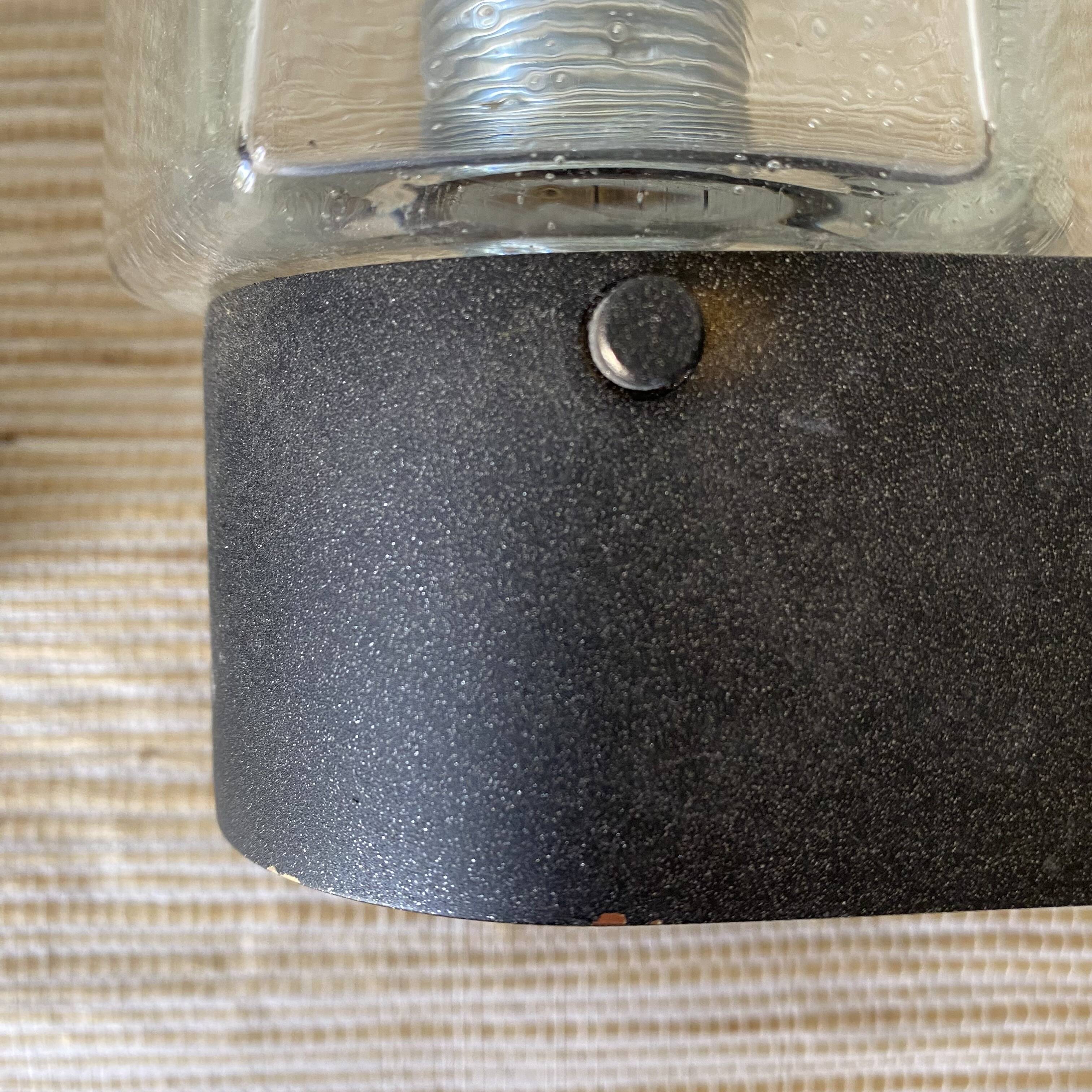 Pair of vintage Glashütte Limburg wall lights