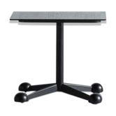Vintage black TV stand by Alegri Parma, Italy, 1970s