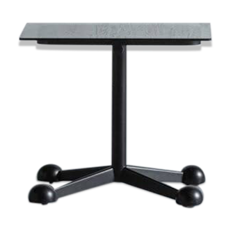 Vintage black TV stand by Alegri Parma, Italy, 1970s