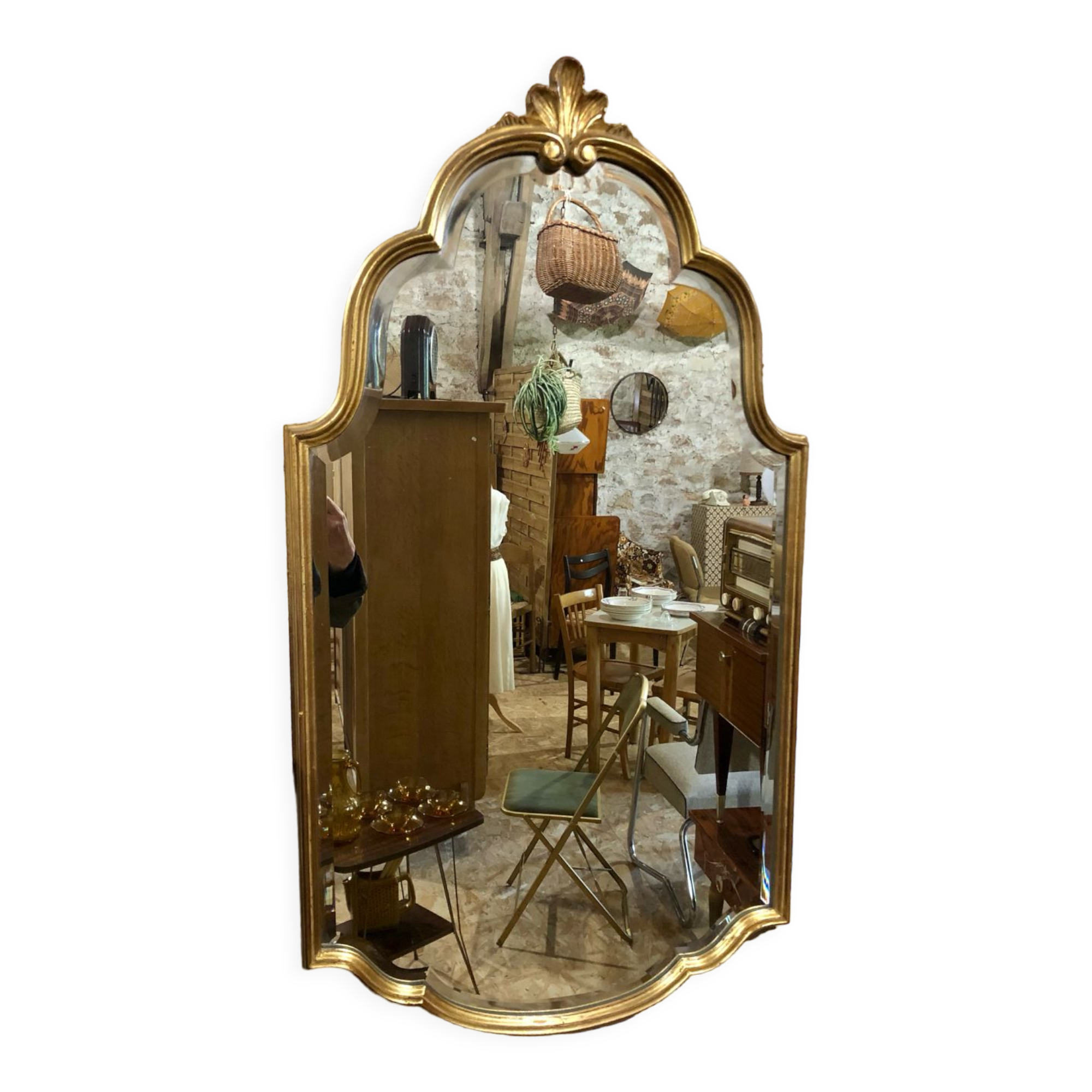 Baroque golden mirror