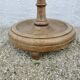 Art Deco tapered floor lamp in solid oak from the 1930s-1940s.