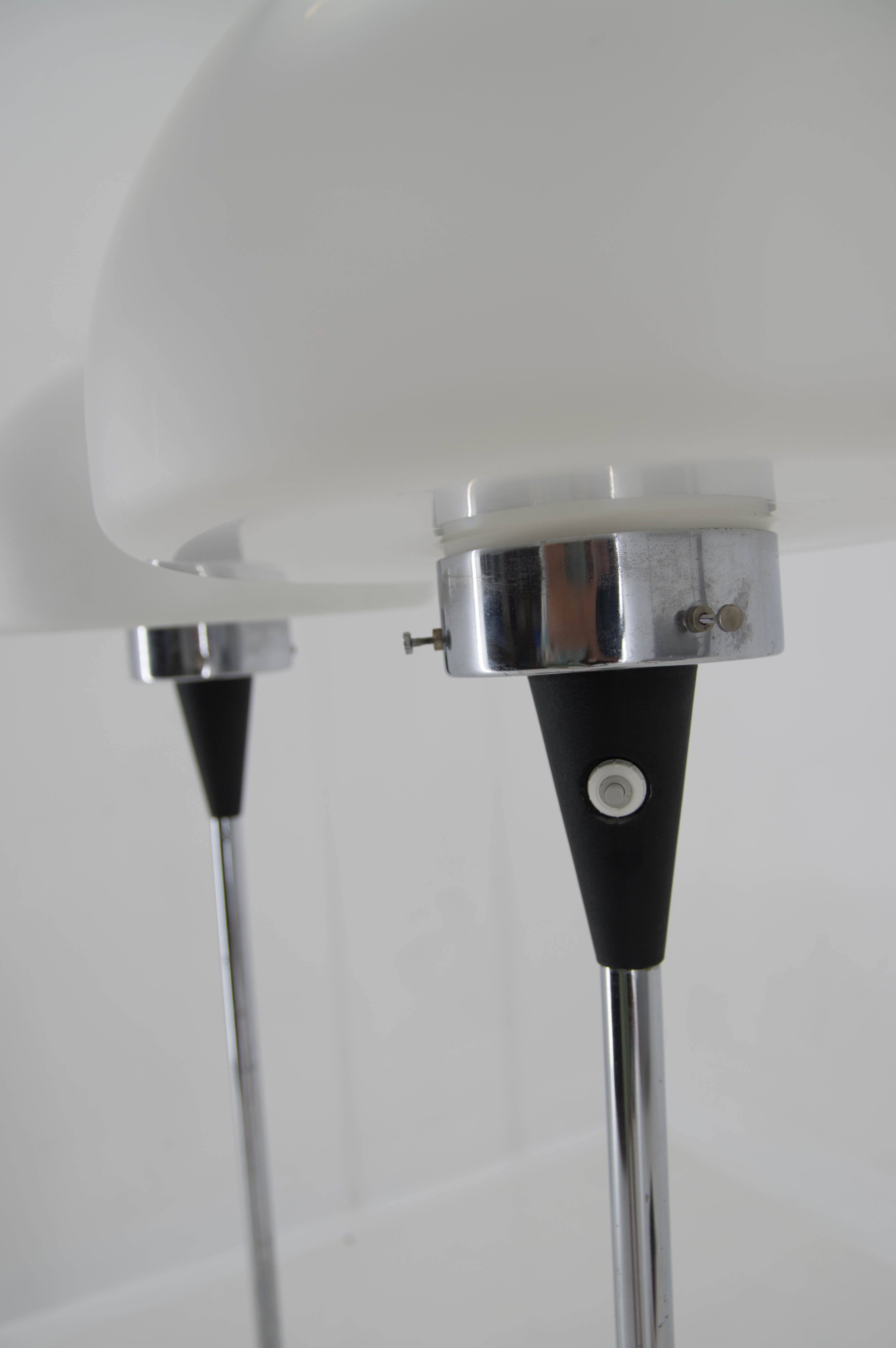 Pair of two floor lamps by Jaroslav Bejvl for Lidokov, 1960s