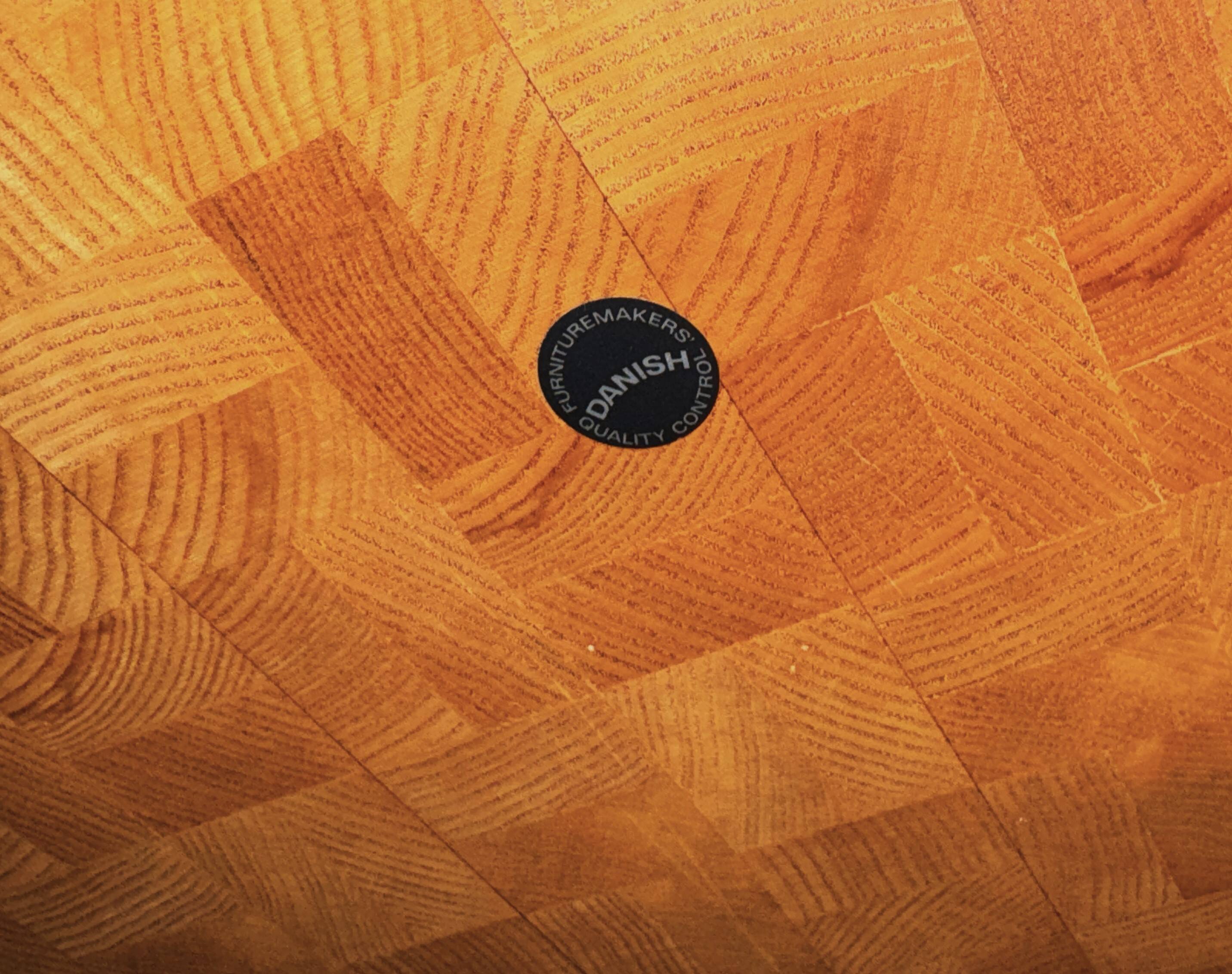 Ash Mosaic Coffee Table, Denmark 1960s/1970s, Mid-C Modern