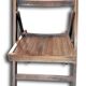 Paire de chaises pliantes en bois vintage