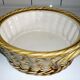 Sarreguemine ceramic cake dish imitating braided basket