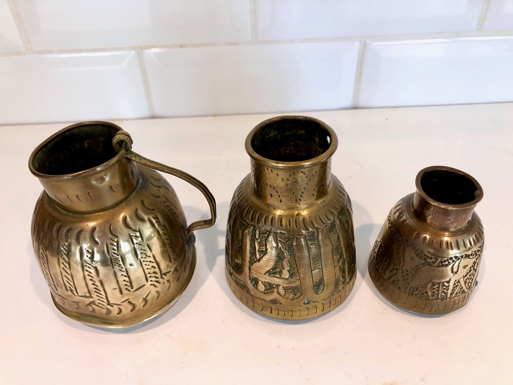 Copper spice pots - North Africa