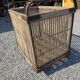 Ancient bakery cart made of rattan.