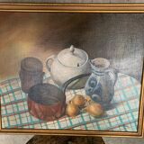 Oil painting on canvas still life