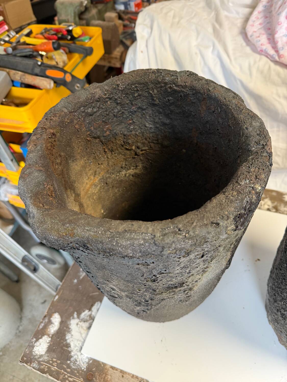 Foundry crucibles industrial decoration