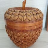 Box "Apple" in wicker 70s