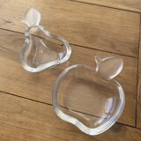 Two vintage pockets / container / storage 1970s apple and pear