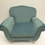 Armchair in velvet 1950s
