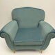 Armchair in velvet 1950s