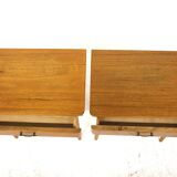 2 tables de chevet en acajou, Swedish modern, Suède, 1960