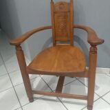 Set of 6 walnut armchairs from the early 20th century