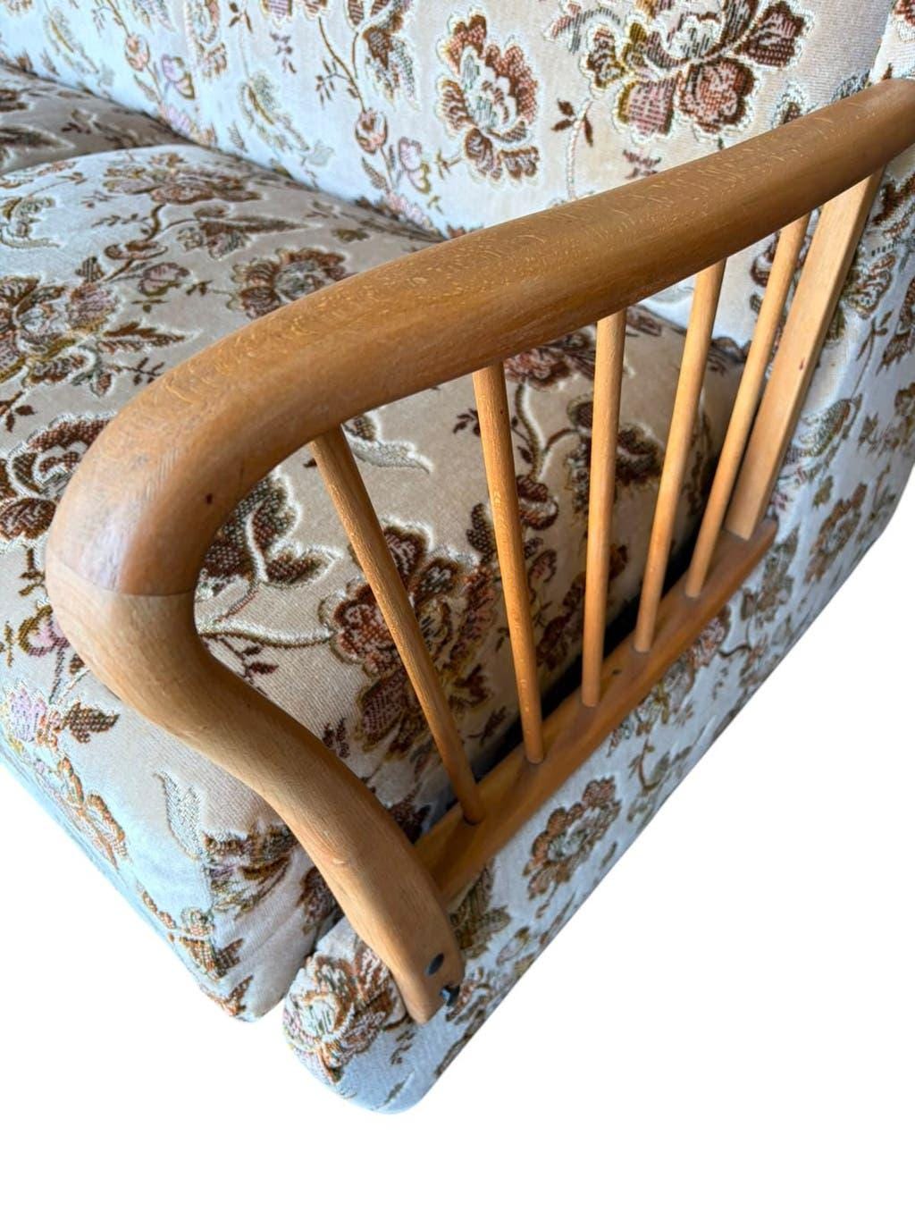 Canapé vintage fleuri / daybed / canapé