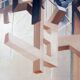 Alix Dufaux - Abstract Geometric painting 1967