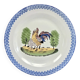 Old rooster hen dish Saint Clément Luneville model Charolles