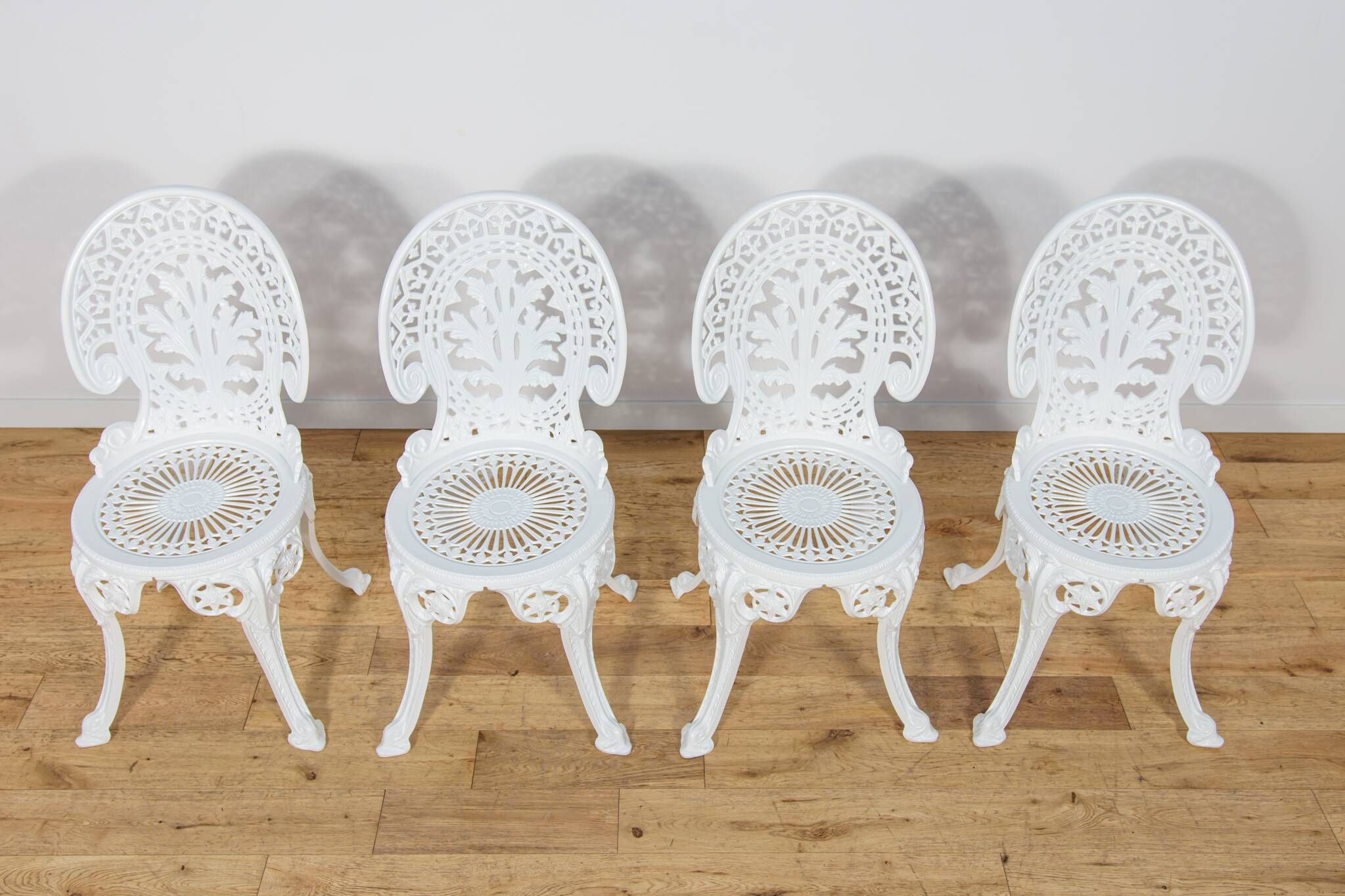 Victorian-Style Aluminium Garden Dining Set, United Kingdom, 1950s