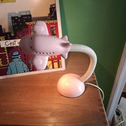 Ceramic airplane lamp
