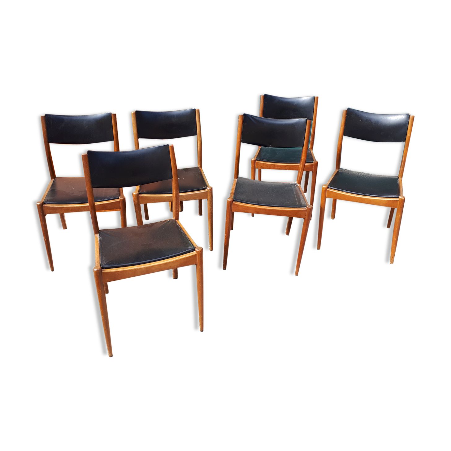 Lot of 6 Scandinavian chairs