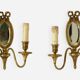 Paire d'appliques en bronze style Louis XVI Lucien Gau