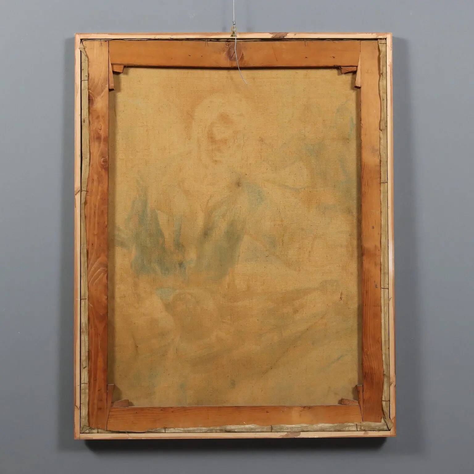 Modern painting signed by Mario Venzo, oil on canvas, Italy, 1950.
