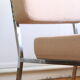Fauteuil en chrome et tissus vintage design