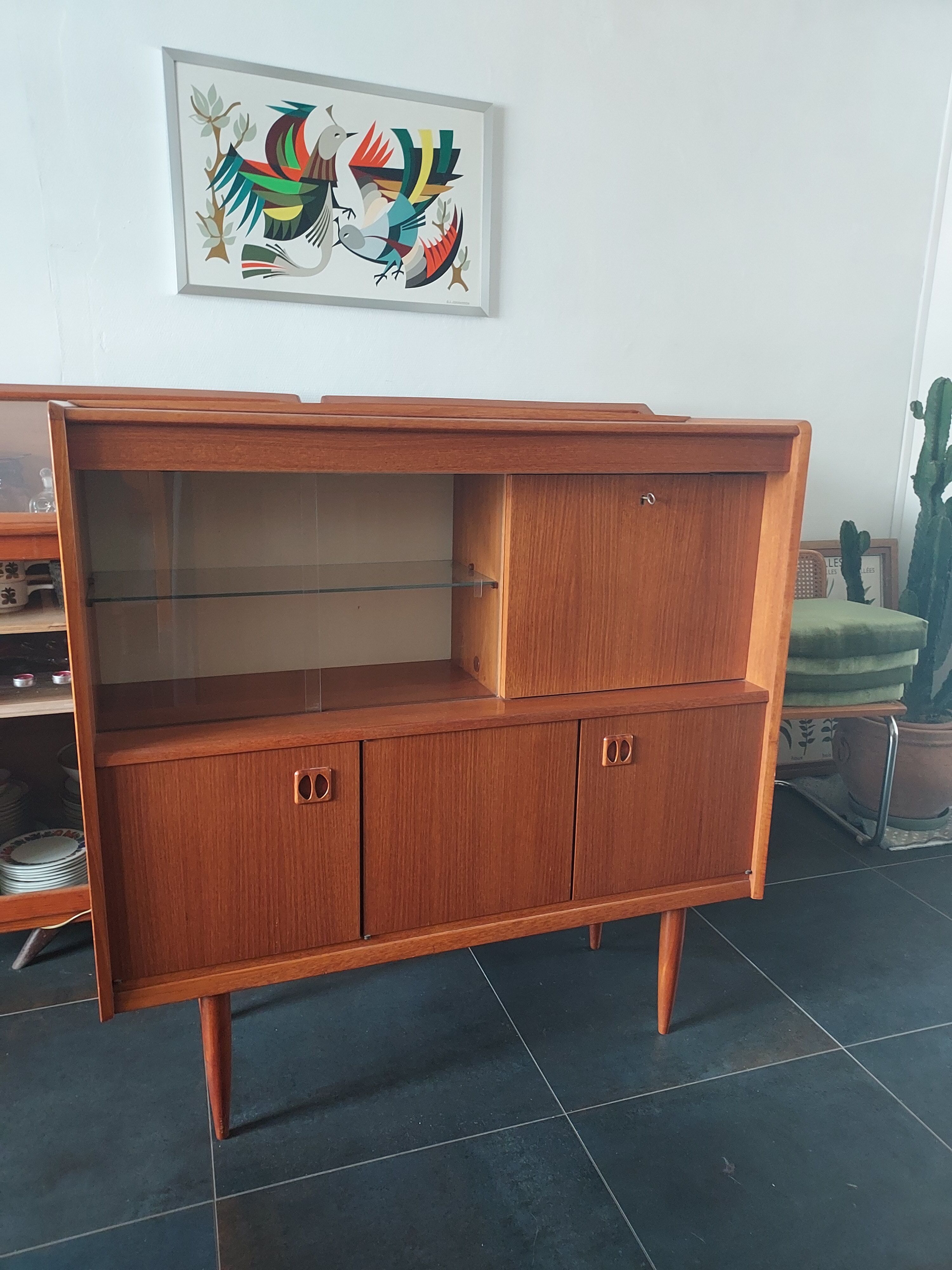 Scandinavian teak bar buffet