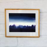 Blue landscape in ink 1
