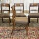 Série de 4 chaises + 2 fauteuils anglais en acajou fin XIXème
