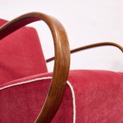 Fauteuils et tabourets Art Déco Jindřich Halabala H-530 années 1940, Up Závody