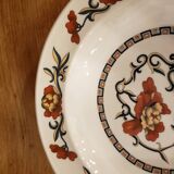 6 soup plates Syracuse Sarreguemines Flower Decor