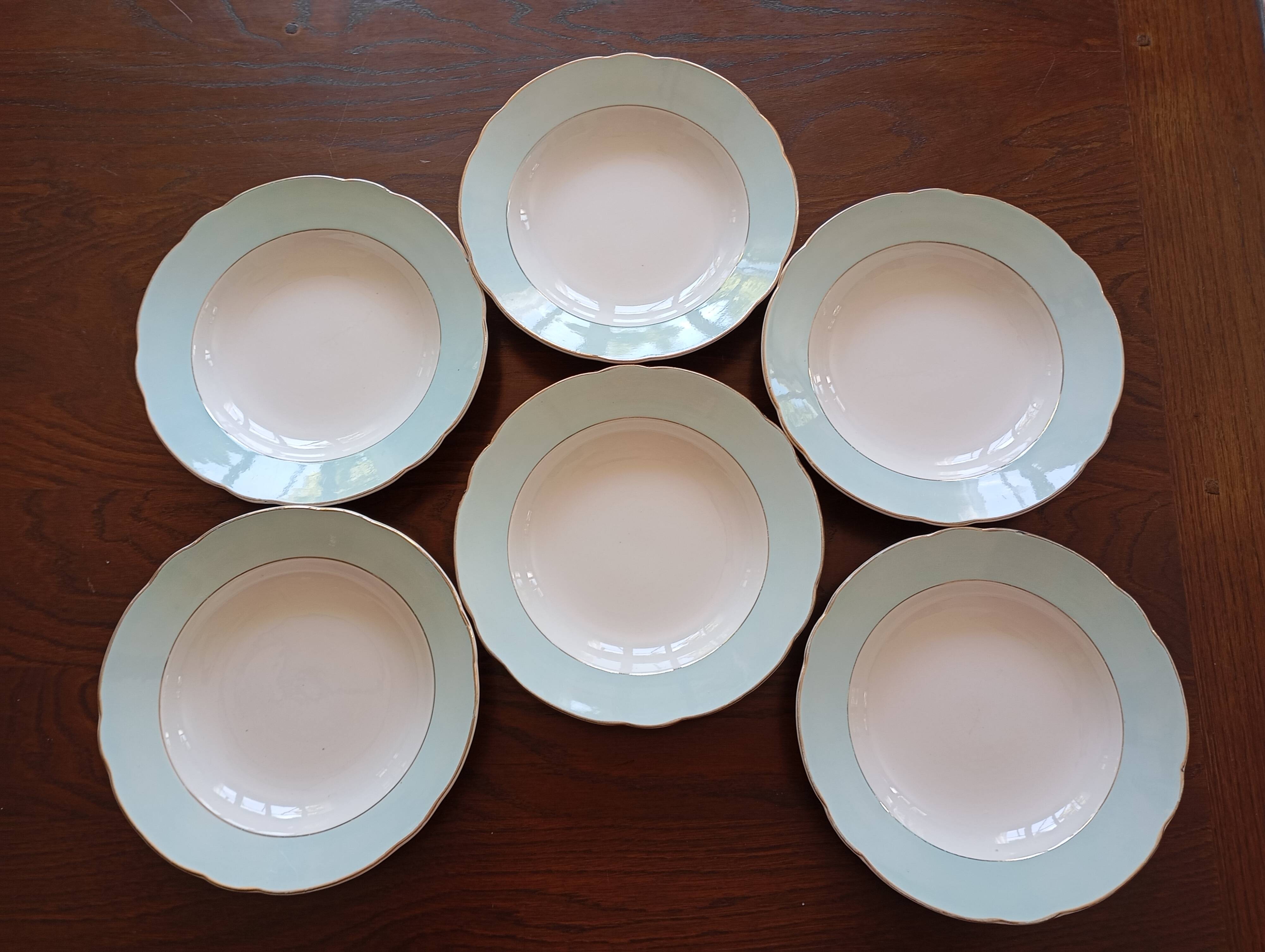 6 soup plates “Henri” Sarreguemines & Digoin