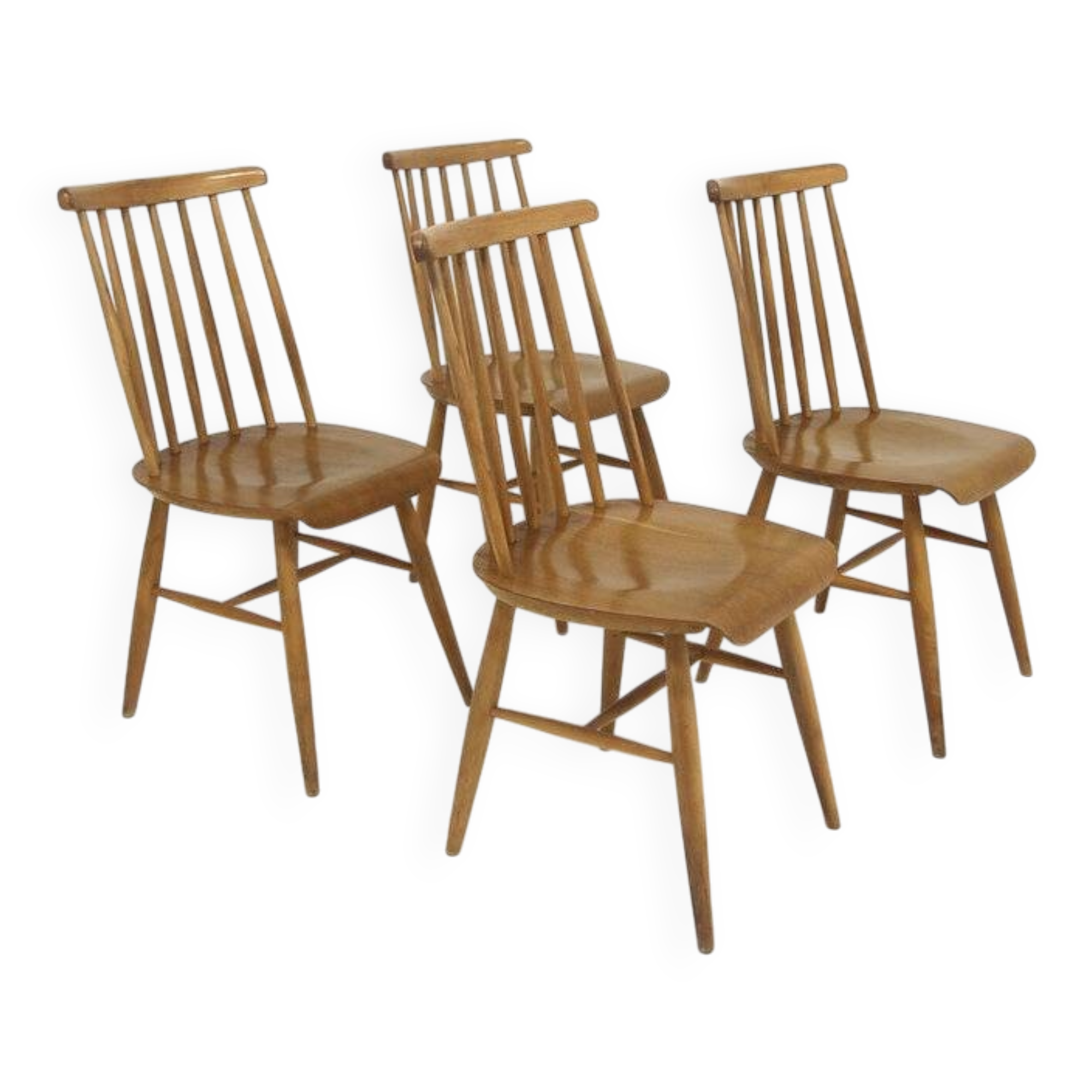 Set de 4 chaises scandinave "Pinnstol", Suède, 1960