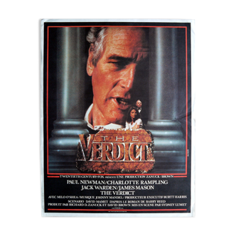 Original movie poster "Verdict" Paul Newman