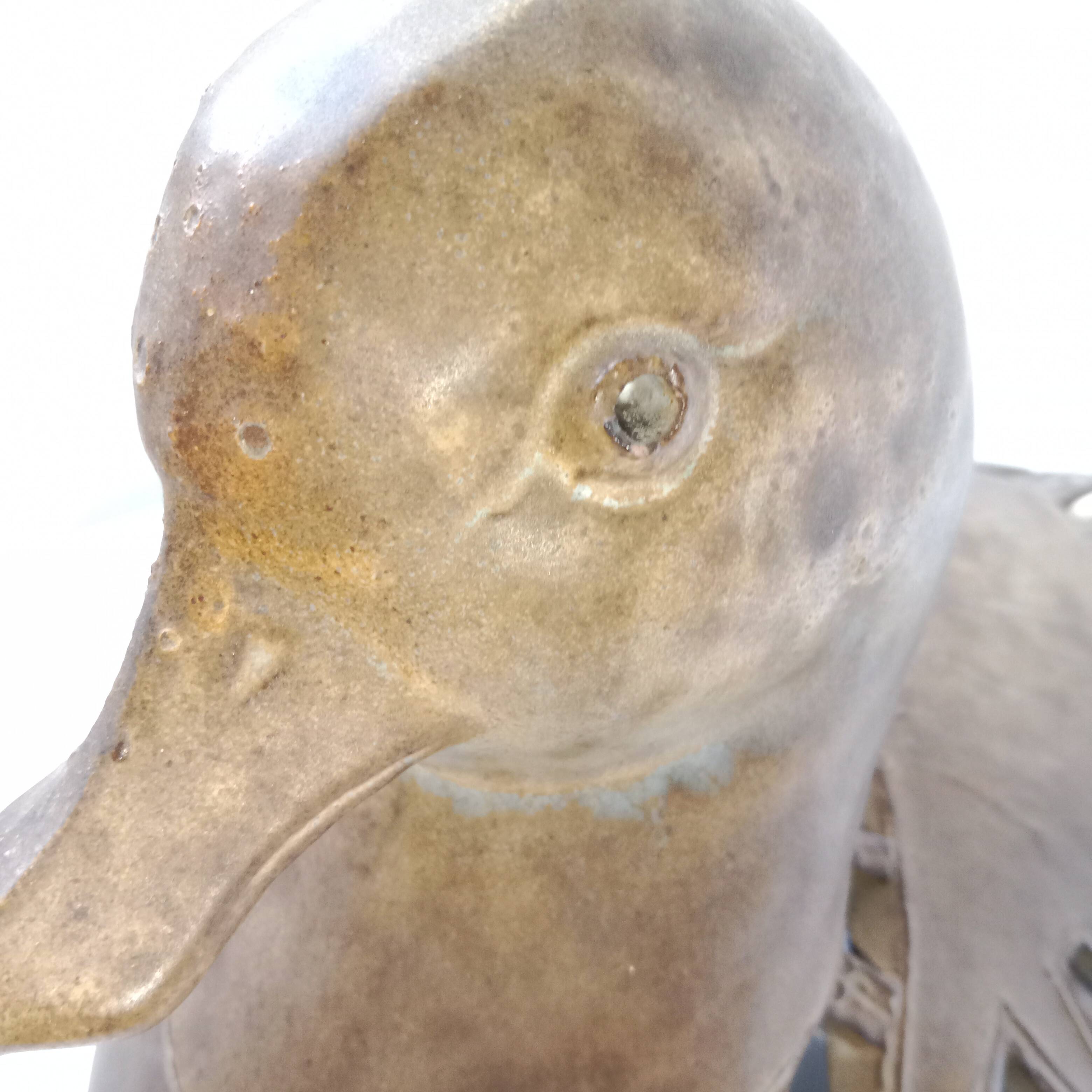 Lampe signée Agnès Escala Zoomorphe Canard circa 1970