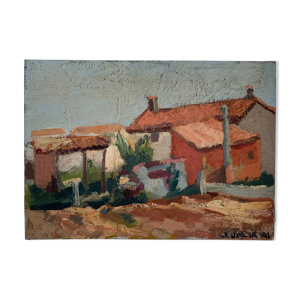 Tableau huile sur toile paysage