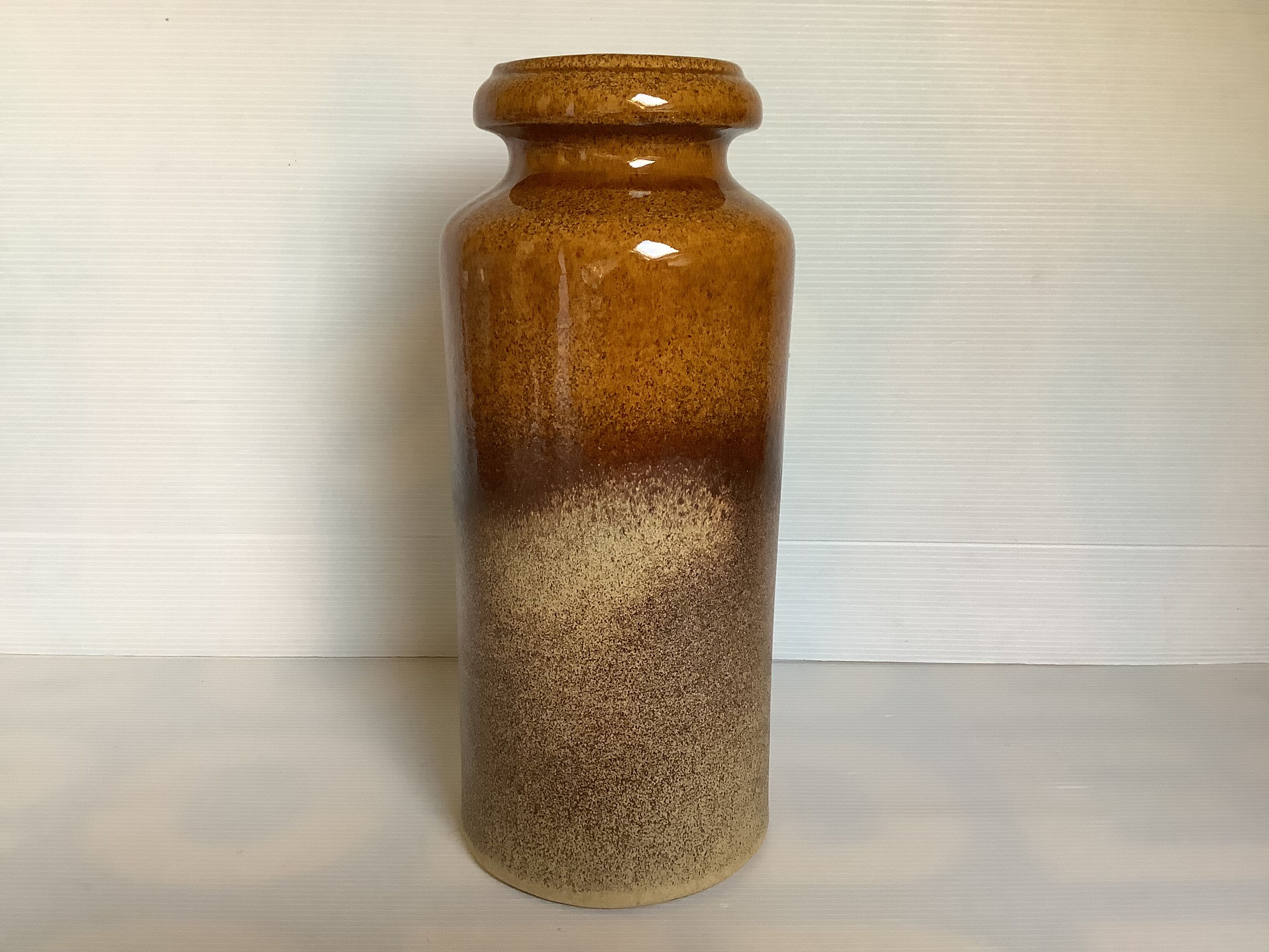 Large ceramic vase W Germany varnished and matte