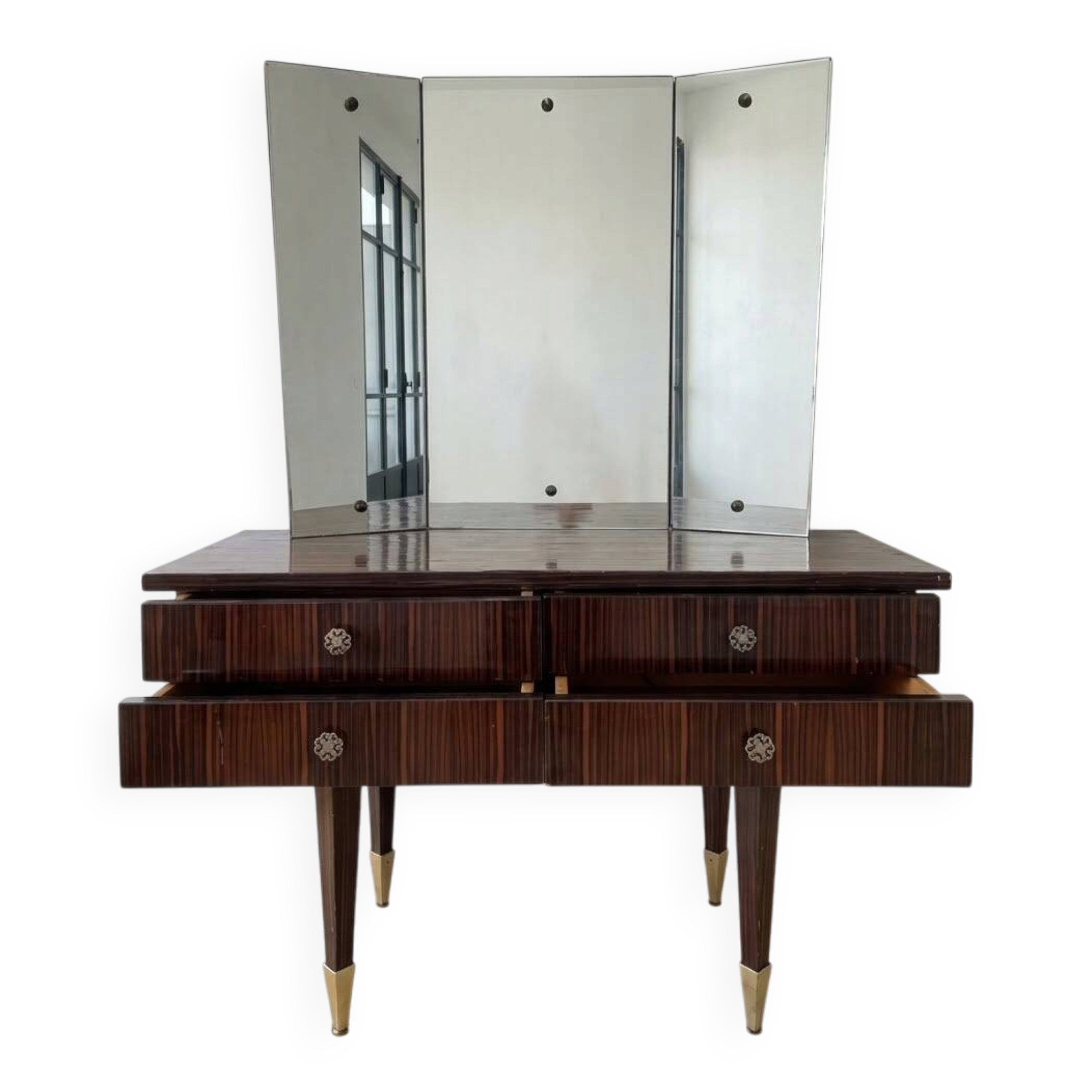 Authentic brown wooden dresser