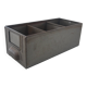 Set of 5 metallic gray industrial drawer lockers from the 60s